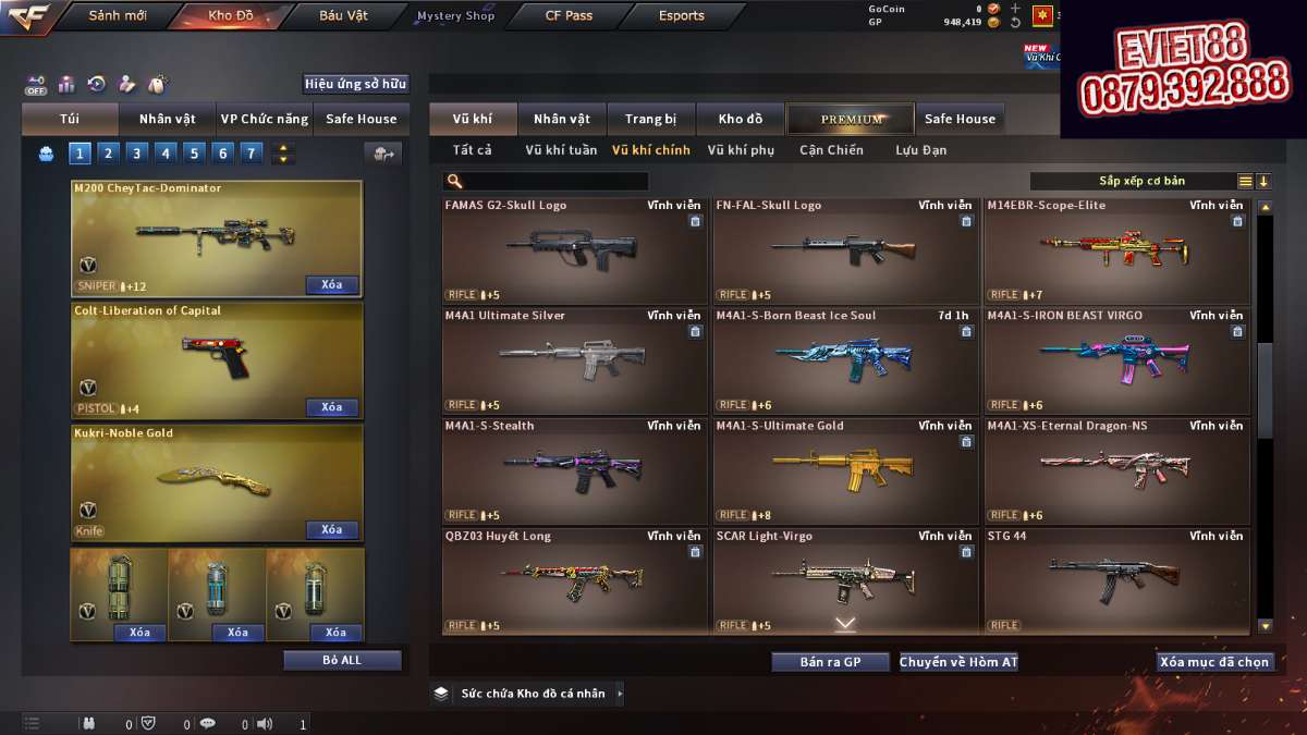shop acc cf uy tin gia re